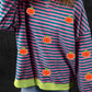 Pumpkin Striped Long Sleeve Sweatshirt