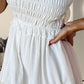 Frill Ruched Short Sleeve Mini Dress
