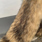 Faux Raccoon Fur V-Neck Long Sleeves Jacket