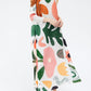 Miyake Pleated Floral Short Sleeve Maxi Dress