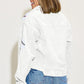 Ball Sequin Dropped Shoulder Raw Hem Jacket