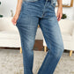 Judy Blue Mid Rise Release Hem Jeans