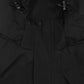 Contrast Zip Up Hooded Trench Coat with Liner