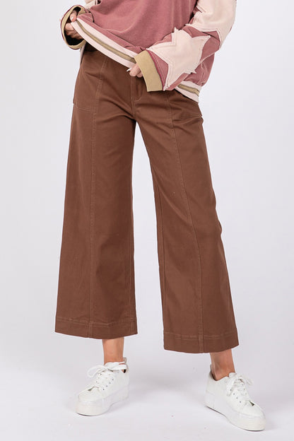 Wide Leg Cropped Pants