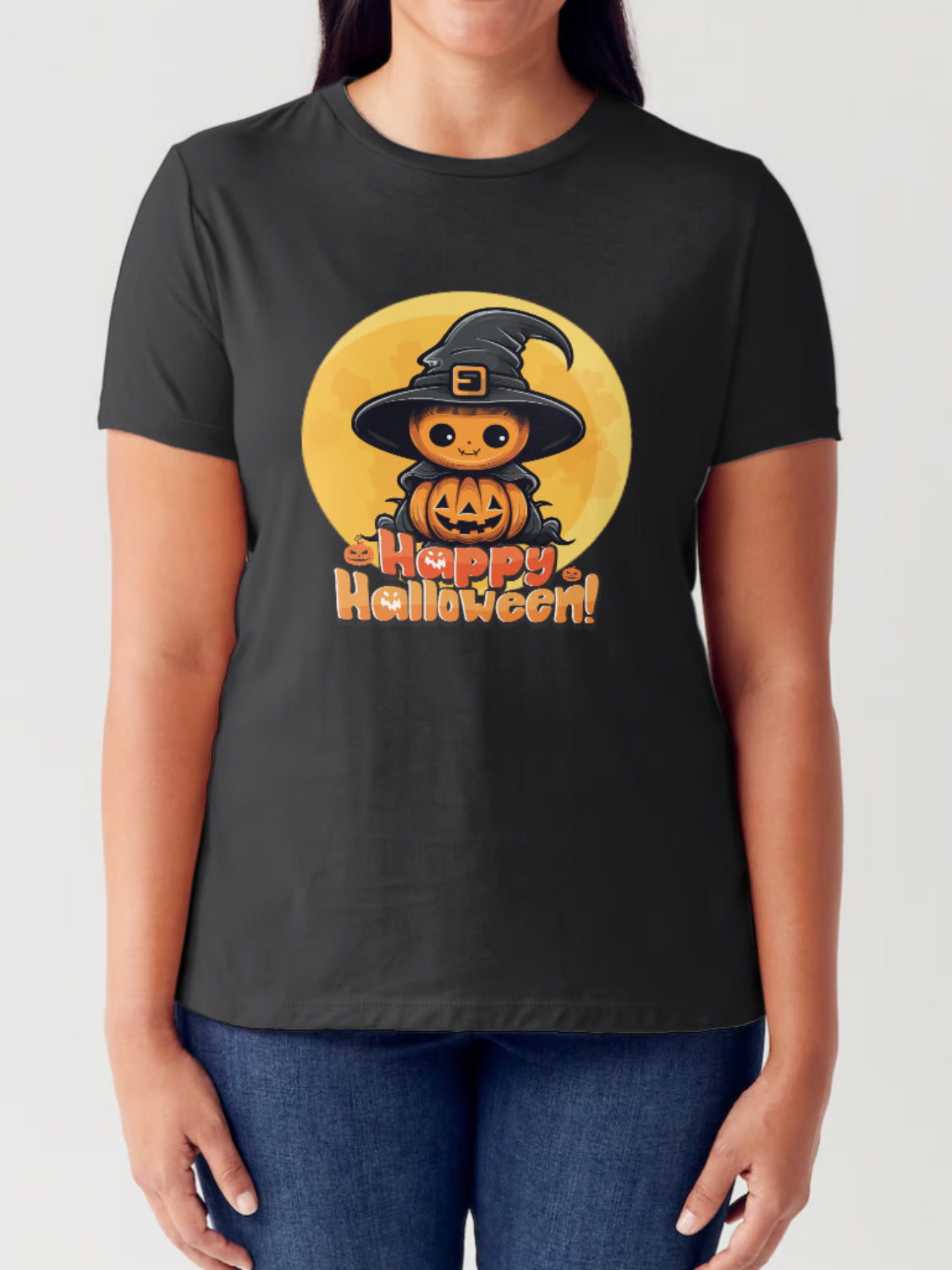 HAPPY HALLOWEEN Short Sleeve Tubular T-Shirt