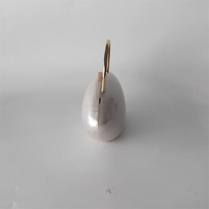 Iridescent Pearl Shell Acrylic Clutch Bag