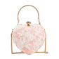 Heart Shape Lace Flower Crossbody Bag