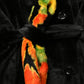 Multicolor Floral Faux Mink Fur Trench Coat