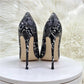 Snakeskin Pointed Toe Super High Heel Shoes