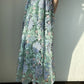 Floral Embroidered Hollow Out Long Skirt