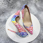 Multicolor Spotted Pointed Toe High Heel Shoes