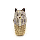 Puppy Rhinestone Hollow Out Clutch Bag