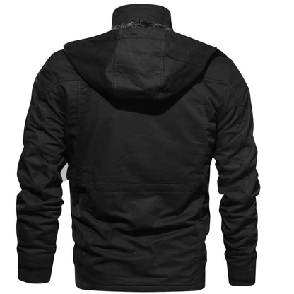 Multi-Pocketed Hooded Parka Jacket
