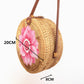 Bohemian Lotus Handcrafted Rattan Bag