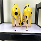 Polka Dot Pointed Toe High Heel Shoes