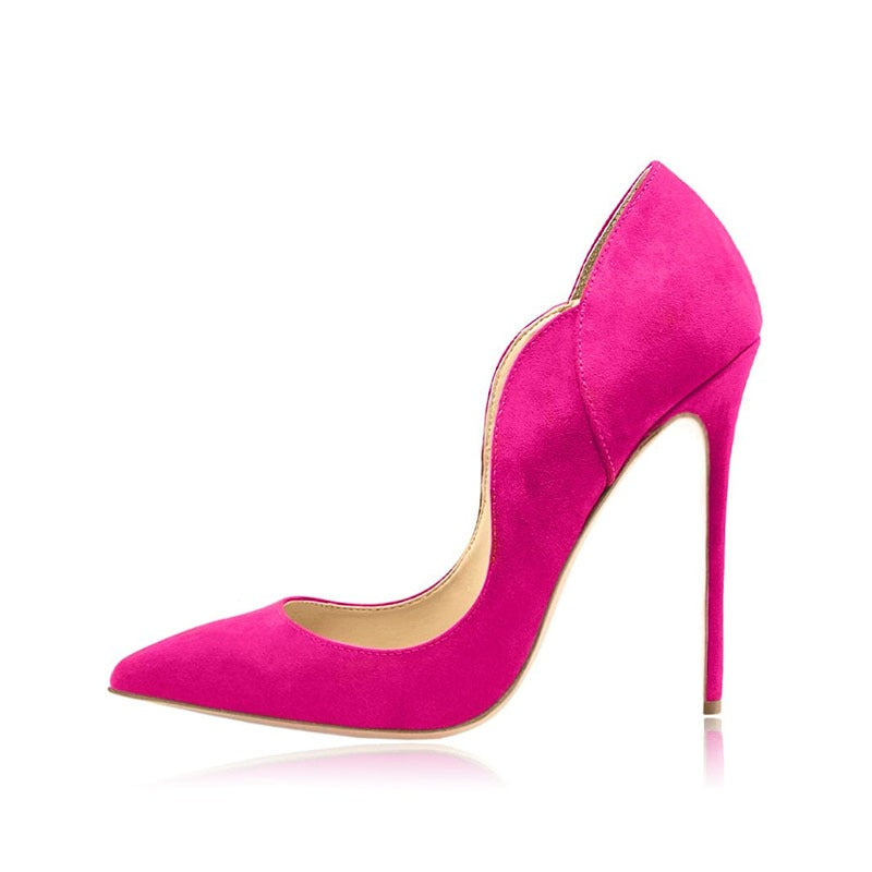 Color Block Spliced Pointed Toe Shoes