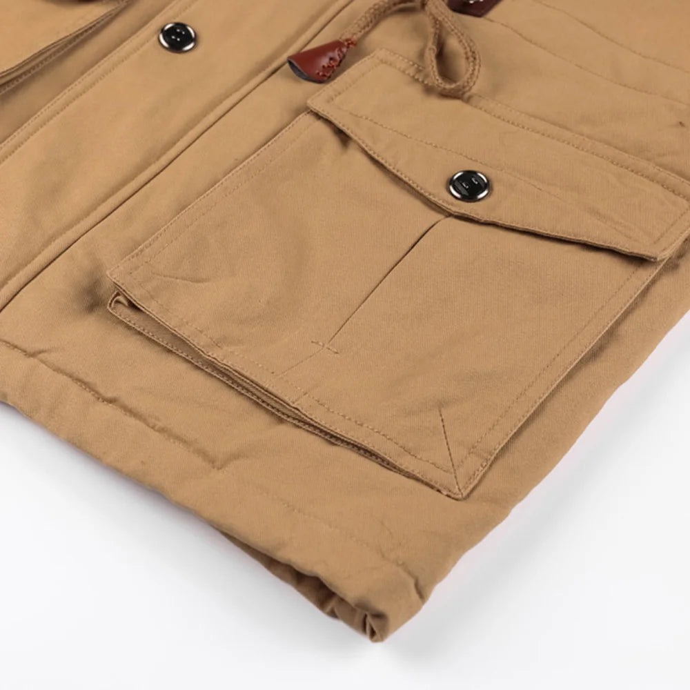 Multi-Pocketed Hooded Parka Jacket