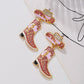 Inlaid Zircon Cowboy Hat Earrings