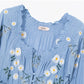 Floral Embroidered V-Neck Long Sleeve Maxi Dress