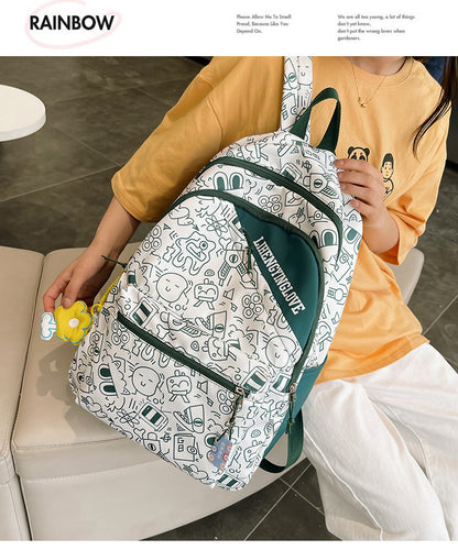 Cute Graffiti Print Backpack
