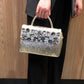 Rhinestone Embossed Crossbody Handbag