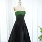 Luxury Beaded Strapless Evening Dress