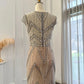 Luxury Beaded Layered Tassel Floor-Length Dress