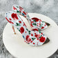 Floral Pointed Toe High Heel Sandals