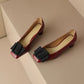 Butterfly Knot Square Toe Shoes