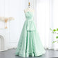 Pleated Strapless Formal Evening Dress