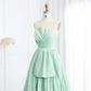 Pleated Strapless Formal Evening Dress