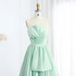 Pleated Strapless Formal Evening Dress