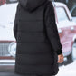 Plus Size Zip Up Hooded Winter Coat