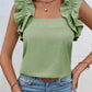 Ruffled Square Neck Tank