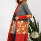 Floral Color Block Open Front Cardigan