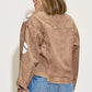 Ball Sequin Dropped Shoulder Raw Hem Jacket