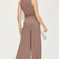 Ribbed Tank and Wide Leg Pants Set