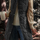 Pocketed Zipper and Button Vest Coat