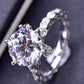 5 Carat Moissanite Heart 925 Sterling Silver Ring