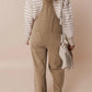 Square Neck Wide Strap Overalls