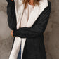 Open Front Long Sleeve Sherpa Jacket