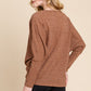 Drop Shoulder Long Sleeve Knit Top