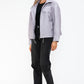 Drawstring Hem PU Leather Zip Up Jacket