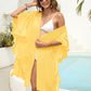 Ruffled Open Front Cover-Up