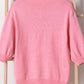 MOM Round Neck Half Sleeve Sweater