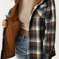 Plaid Button Up Long Sleeve Hooded Jacket