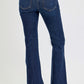 RISEN High Rise Flare Jeans with Pockets