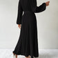 Tie Waist Long Sleeve Dress