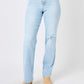 Judy Blue Full Size High Waist Distressed Straight Jeans