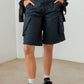 Navy Cargo Bermuda Shorts